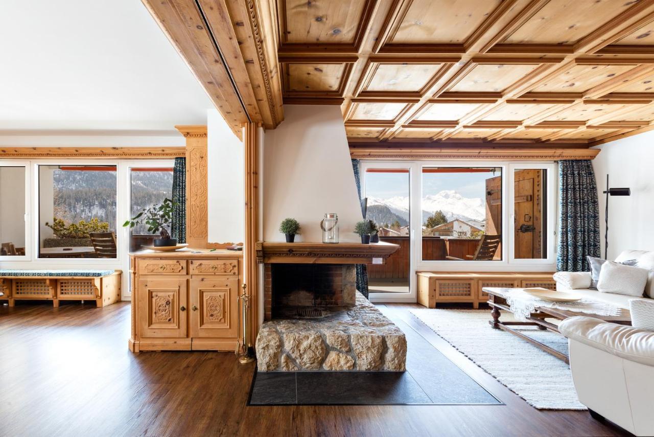 Spacious Apartment With Fantastic Alpine Panorama Сейнт Мориц Екстериор снимка